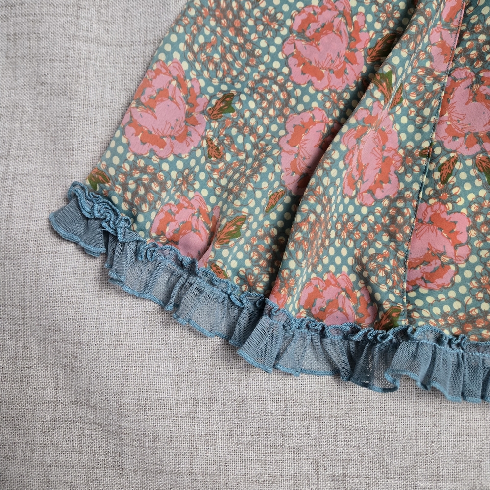 Matilda Jane Sweetheart Dress 6 Floral Polka Dot Ruffle Twirl Boutique - Picture 10 of 11
